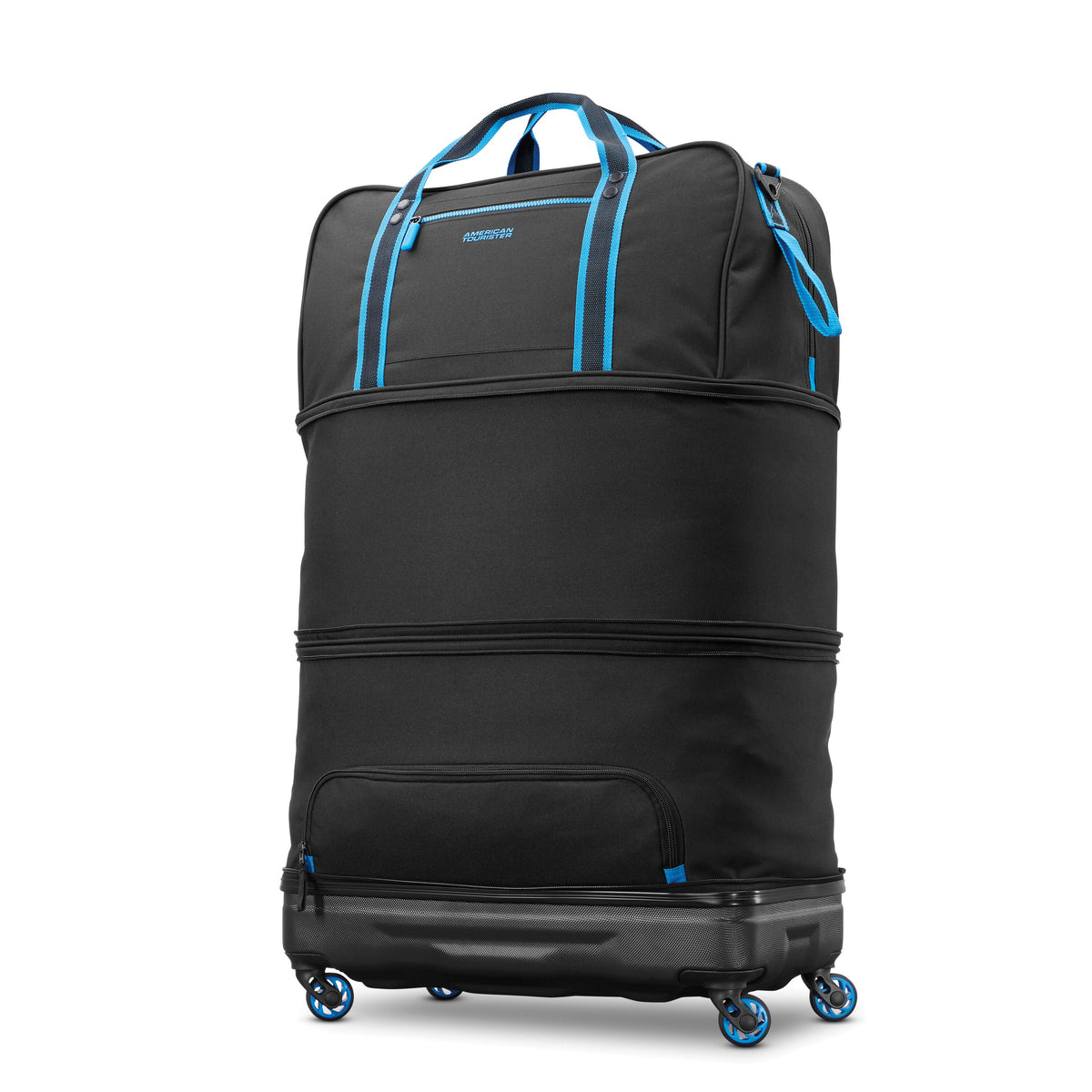 American Tourister EXO Hybrid Duffle in the color Black/Blue.