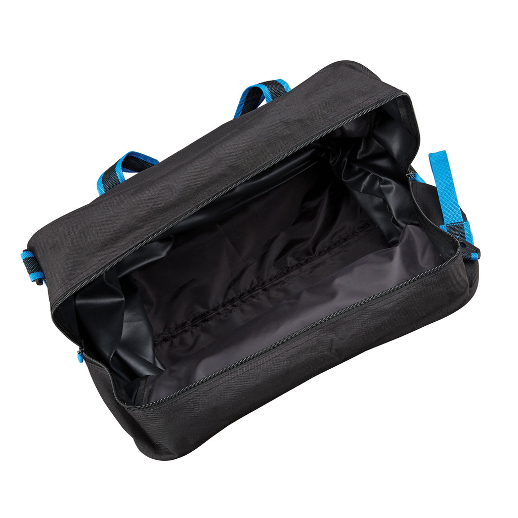 American Tourister EXO Hybrid Duffle in the color Black/Blue.