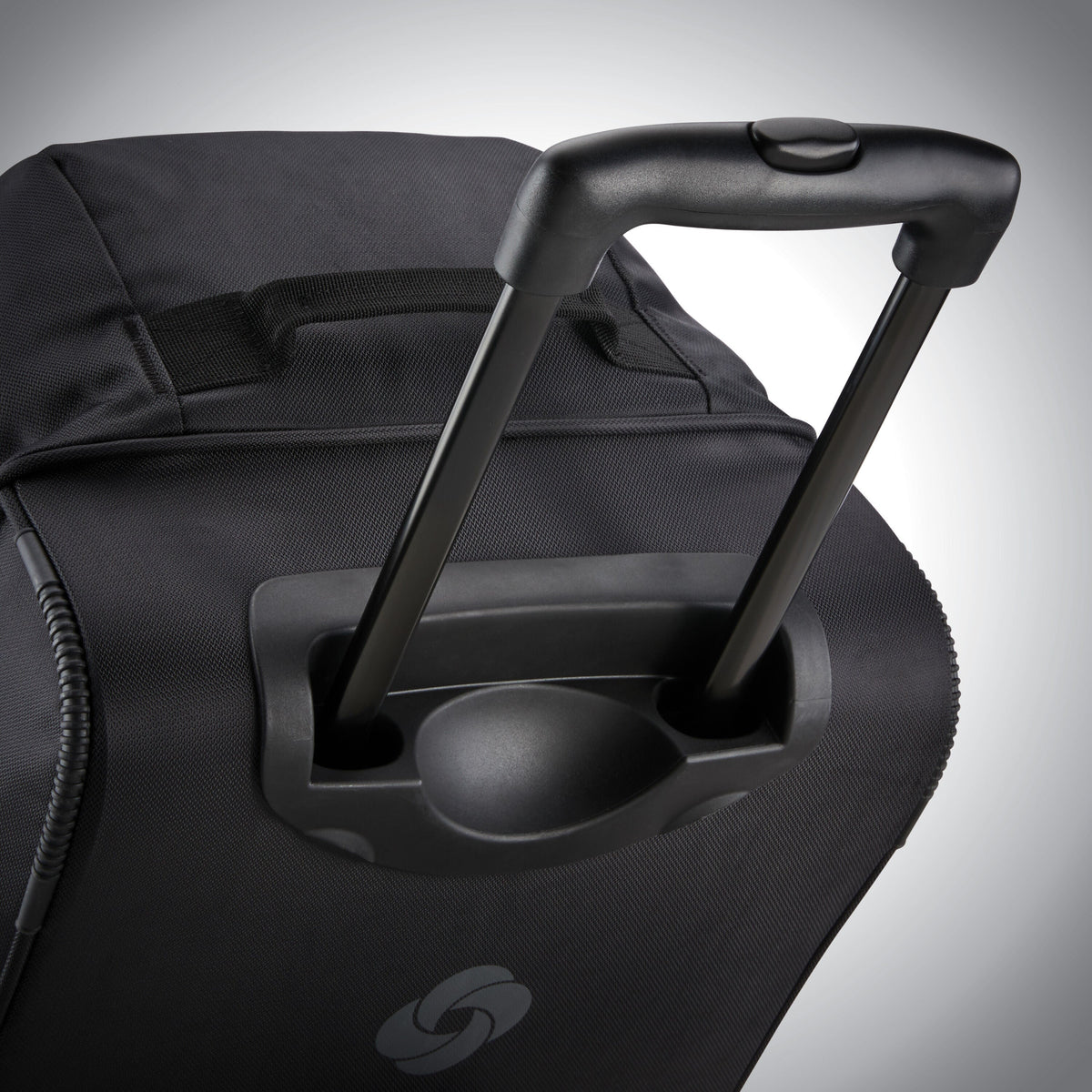 Samsonite Andante 2 Wheeled Duffle 22" in the color All Black.
