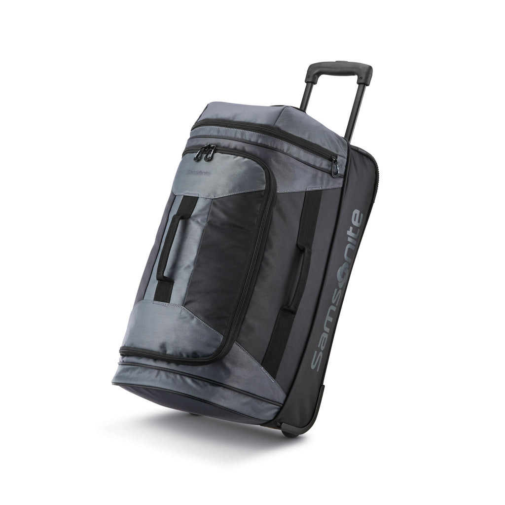 Samsonite Andante 2 Wheeled Duffle 28" in the color Riverrock/Black.