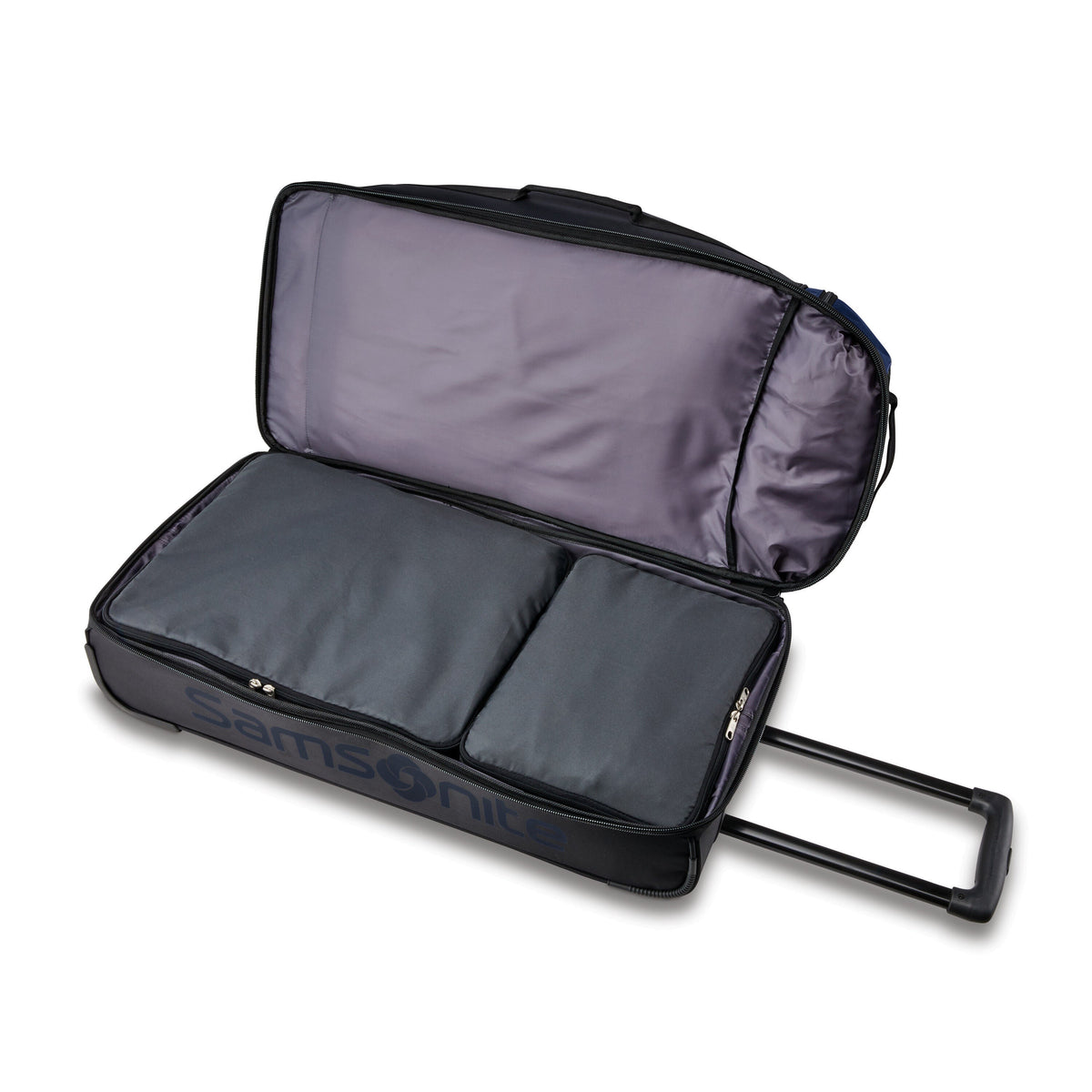 Samsonite Andante 2 Wheeled Duffle 28" in the color Navy/Black.