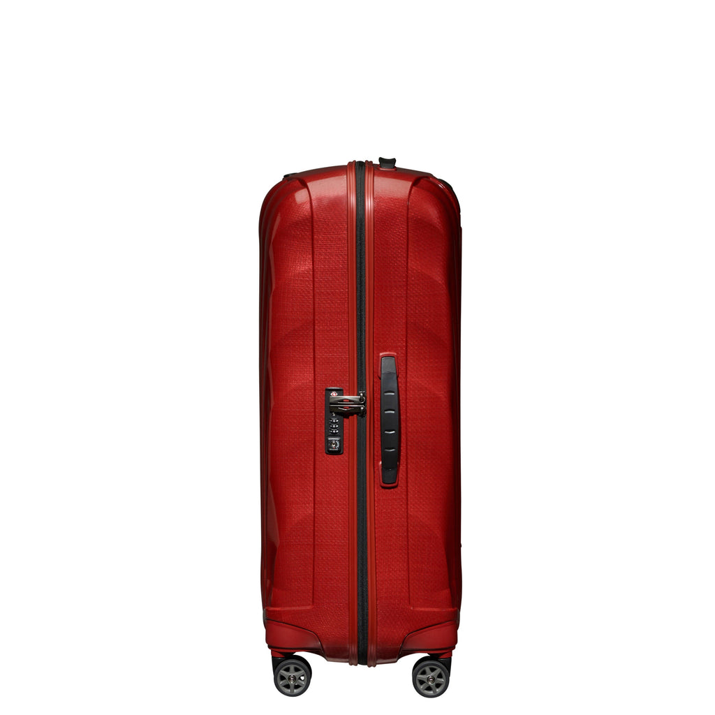 Side 1-View Image of Samsonite Red C-Lite Spinner Large Luggage