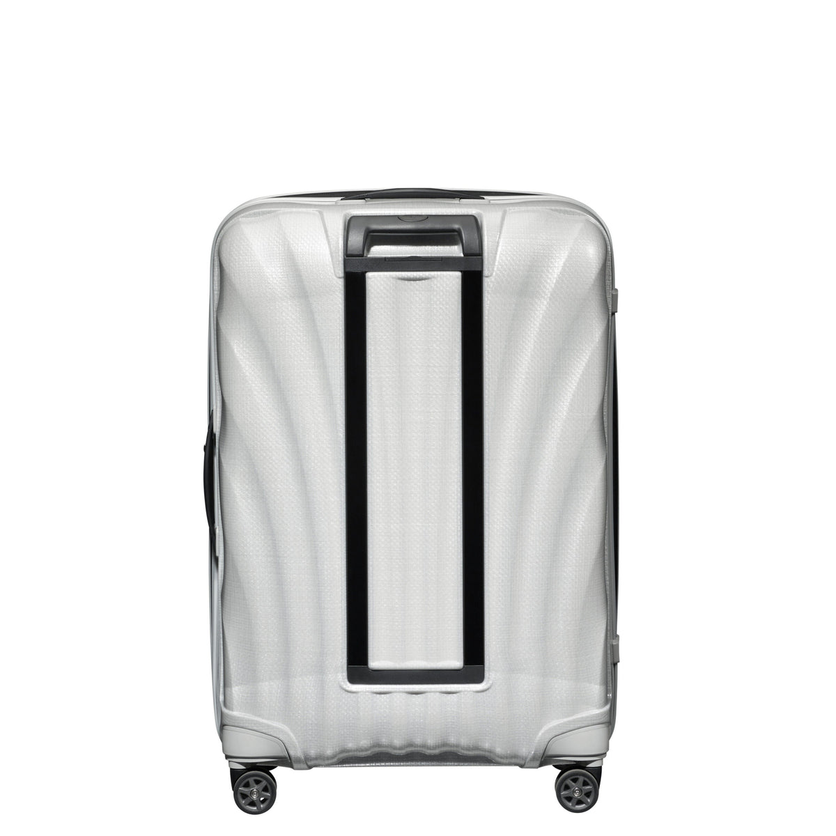 Back-View Image of Samsonite White C-Lite Spinner Large Luggage