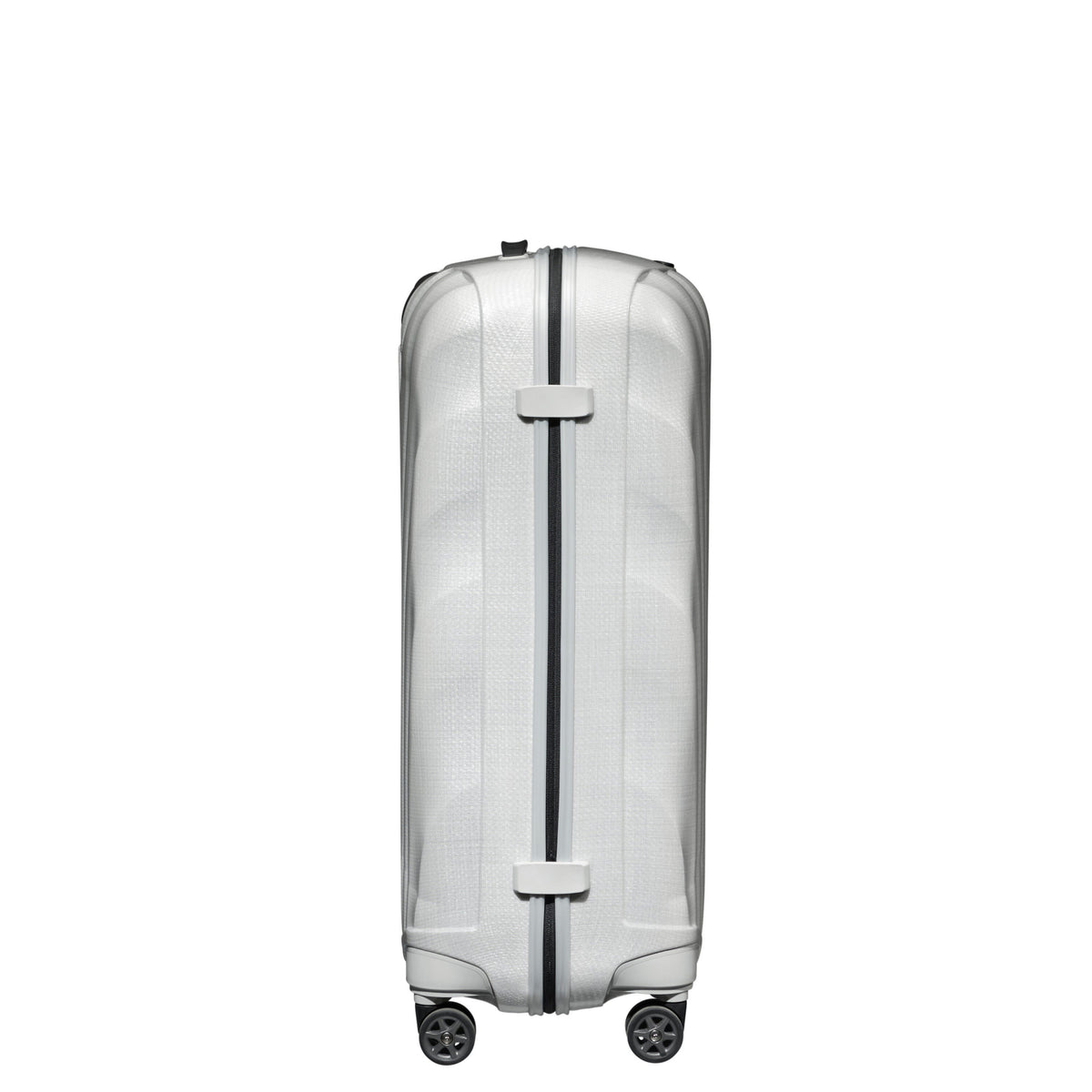 Side 2-View Image of Samsonite White C-Lite Spinner Large Luggage