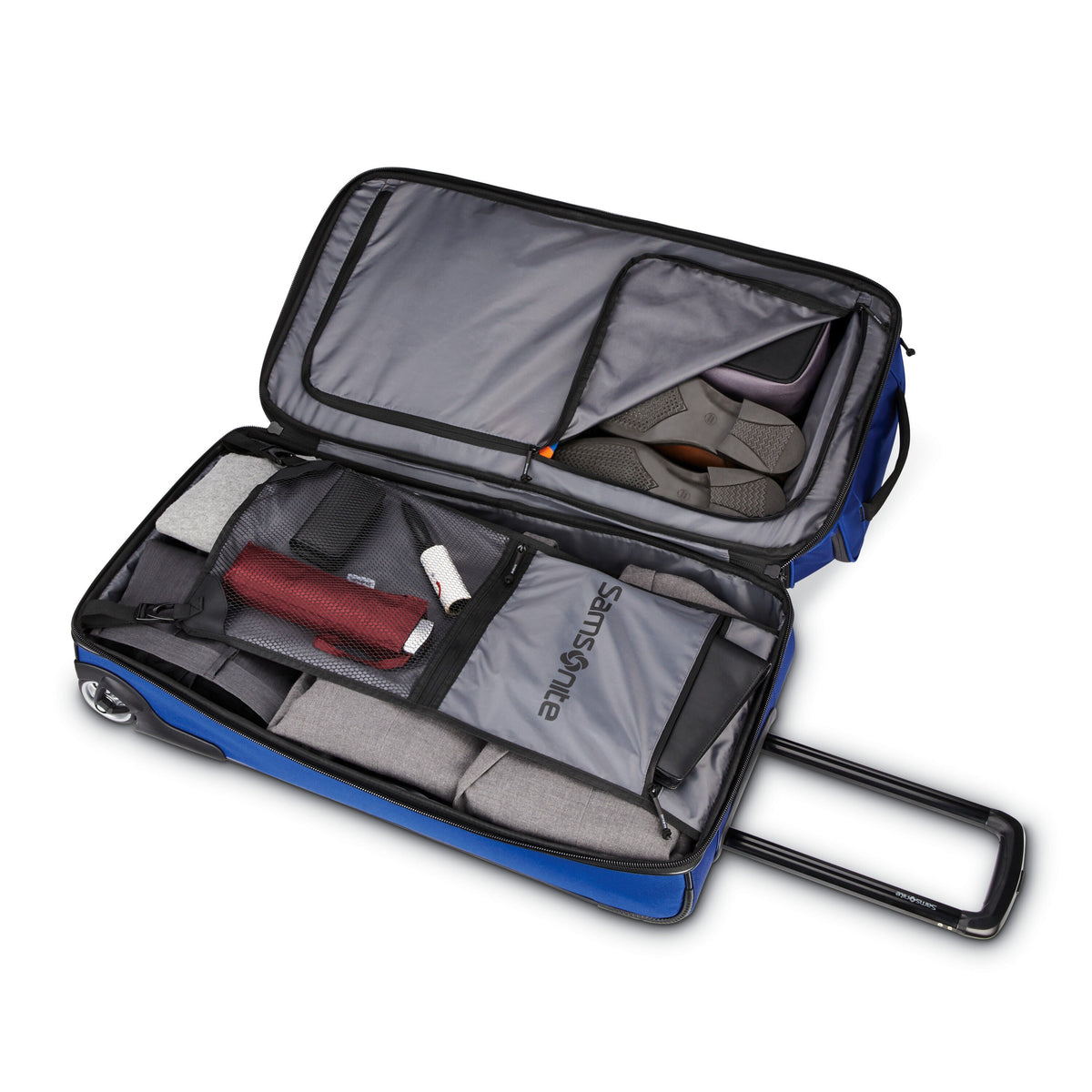 Samsonite Detour Extended Journey 34" Wheeled Duffle in the color Clearance | New Blue.