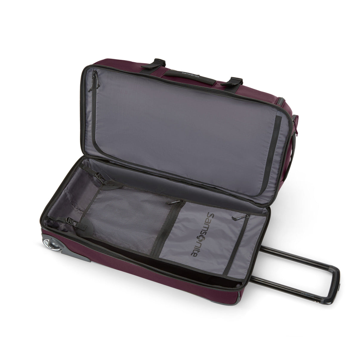 Samsonite Detour Medium Journey 29" Wheeled Duffle in the color Clearance | Plum.