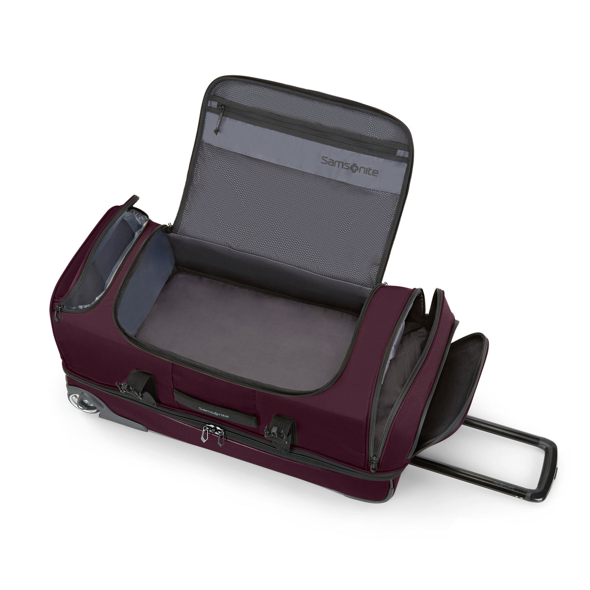 Samsonite Detour Medium Journey 29" Wheeled Duffle in the color Clearance | Plum.