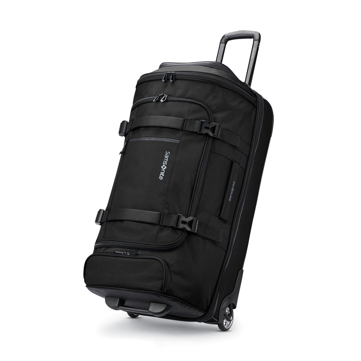 Samsonite Detour Medium Journey 29" Wheeled Duffle in the color New Black.