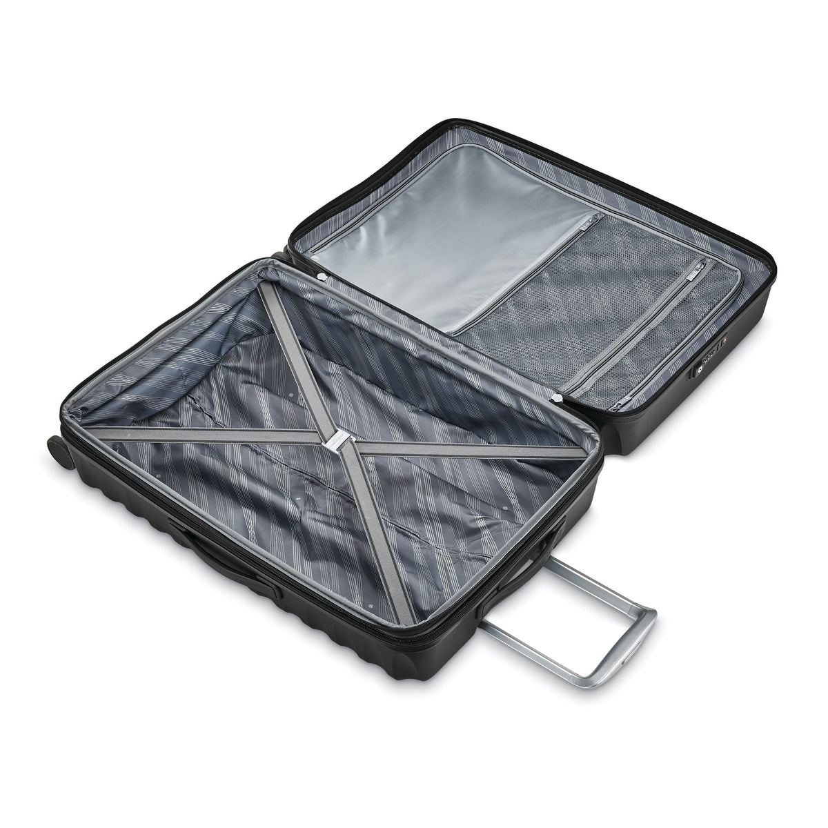 Samsonite Voltage DLX Spinner Medium in the color Black.