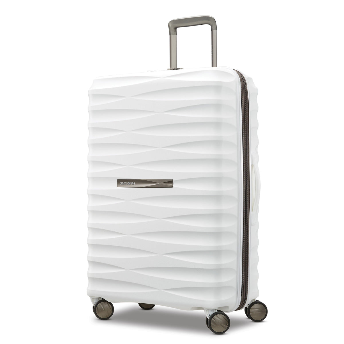 Samsonite Voltage DLX Spinner Medium in the color White.