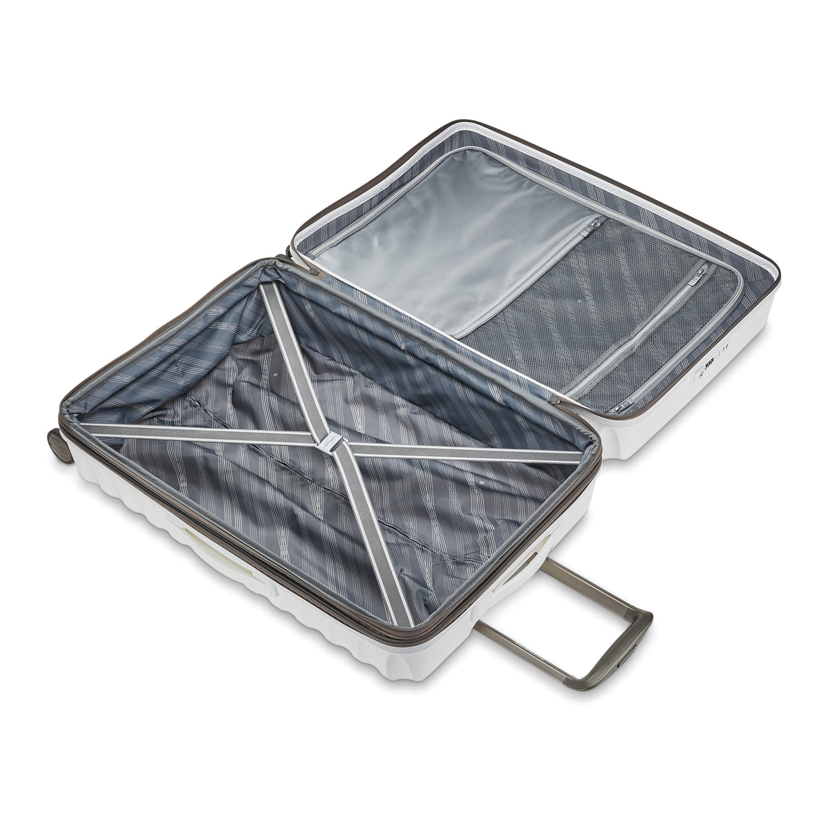 Samsonite Voltage DLX Spinner Medium in the color White.