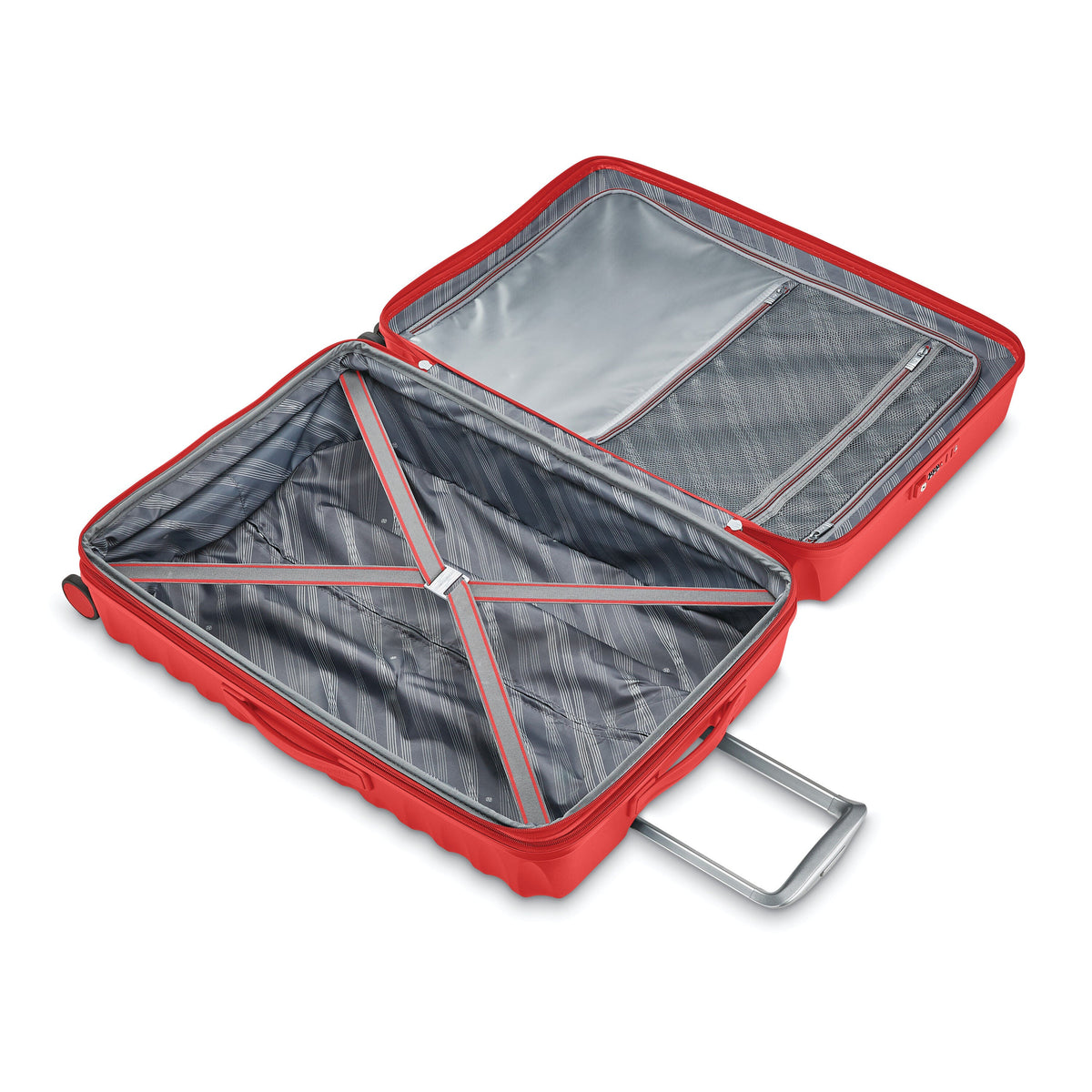 Samsonite Voltage DLX 2 Piece Set in the color Chili Red.