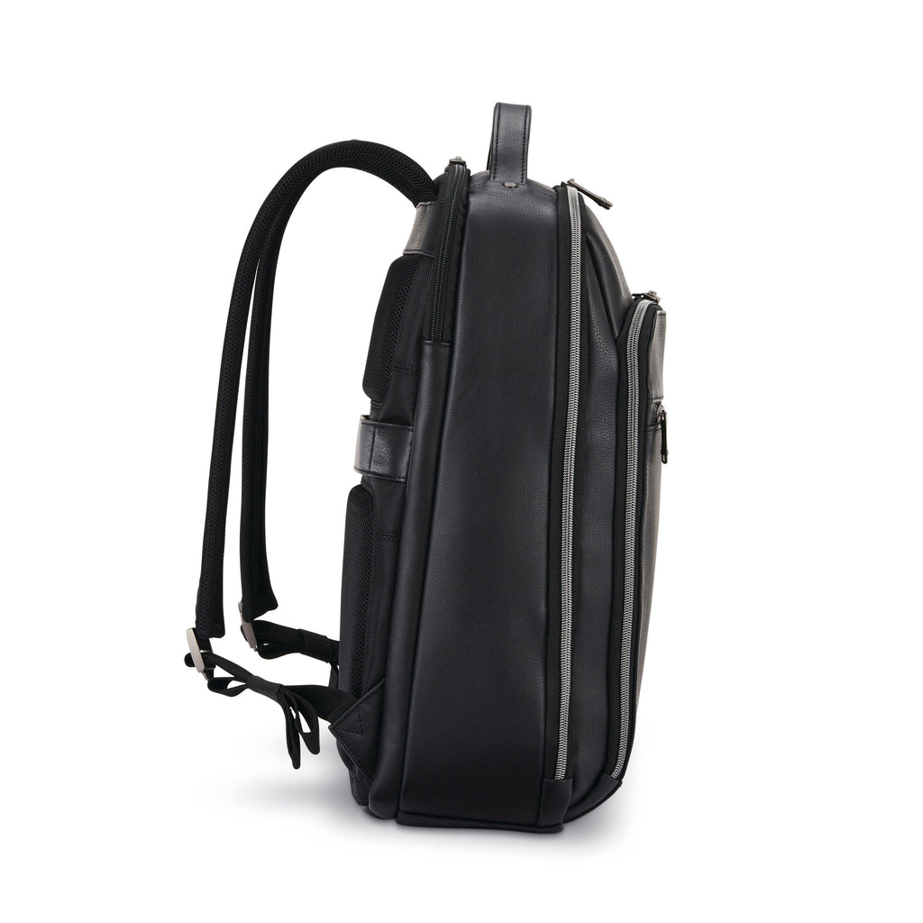 Samsonite Classic Leather Backpack in the color Black.