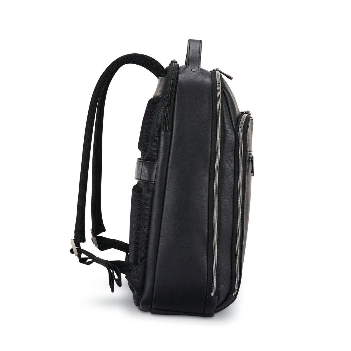 Samsonite Classic Leather Backpack in the color Black.