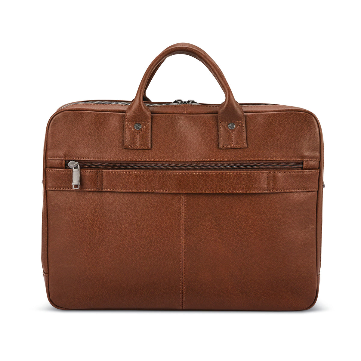 Samsonite Classic Leather Toploader in the color Cognac.