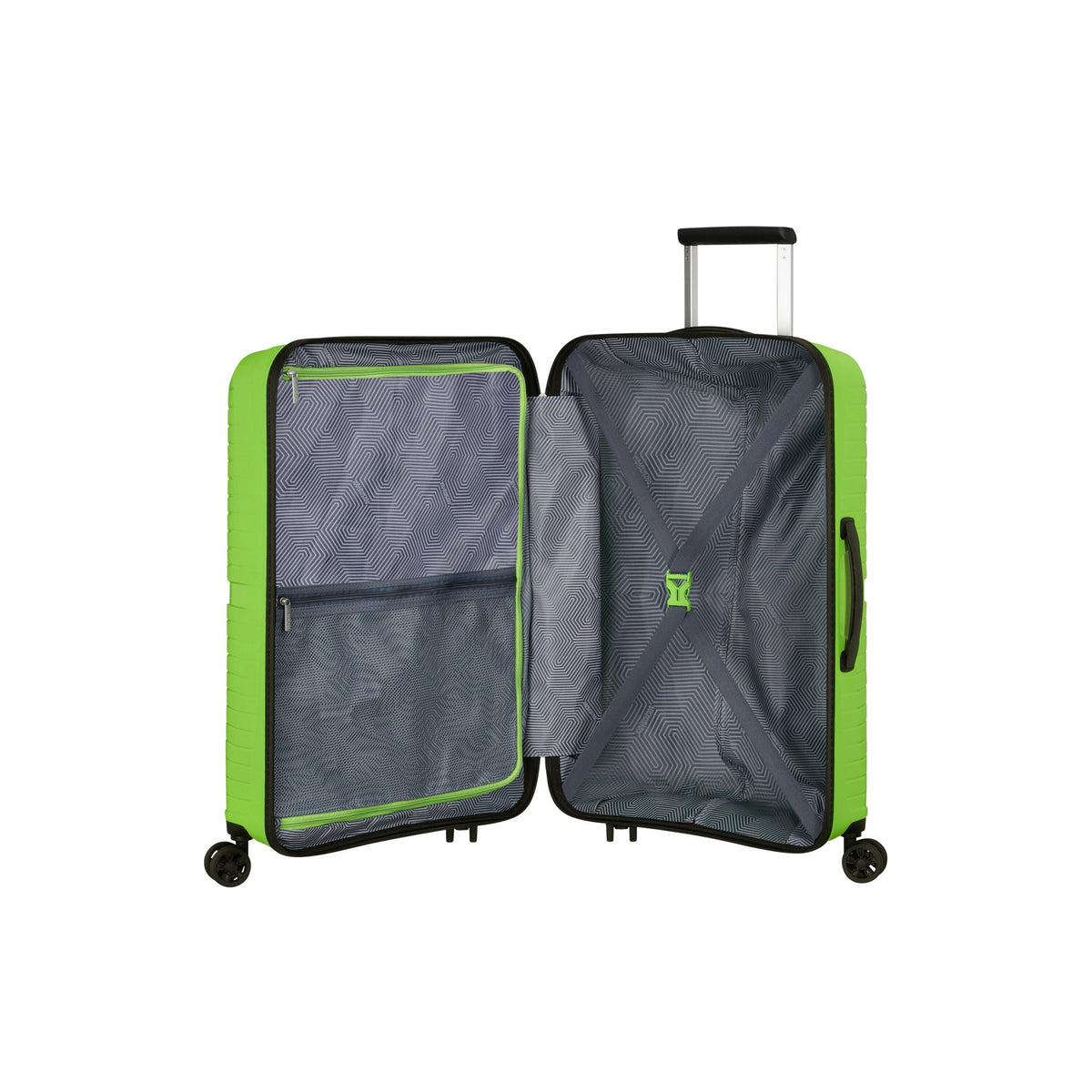 American Tourister Airconic Spinner Medium in the color Acid Green.