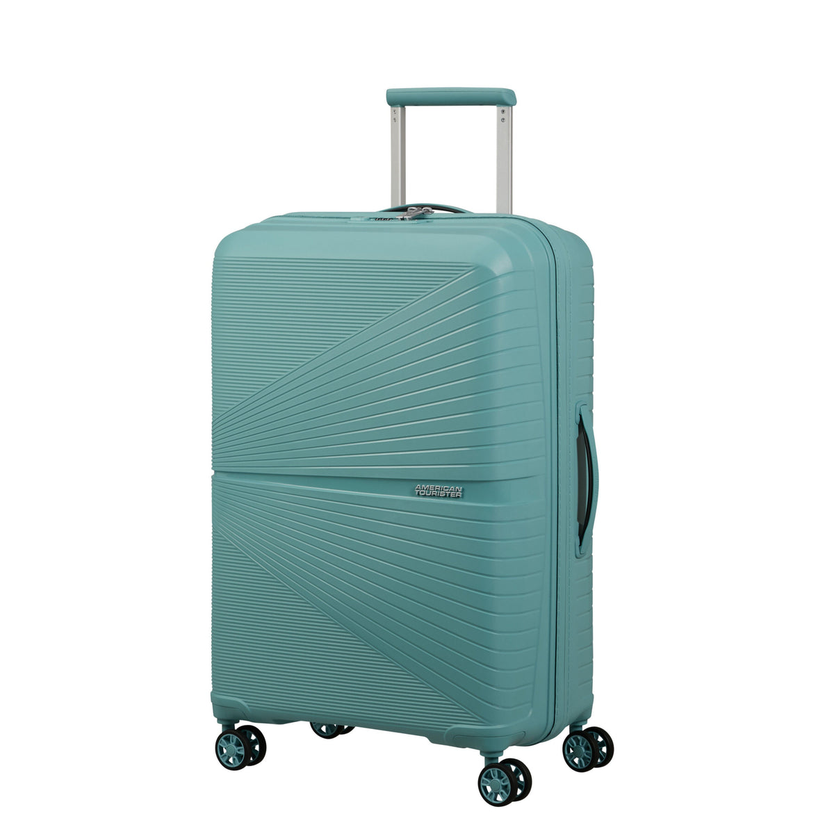 American Tourister Airconic Spinner Medium in the color Dusty Turquoise.