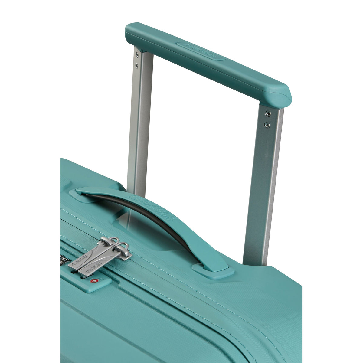 American Tourister Airconic Spinner Medium in the color Dusty Turquoise.