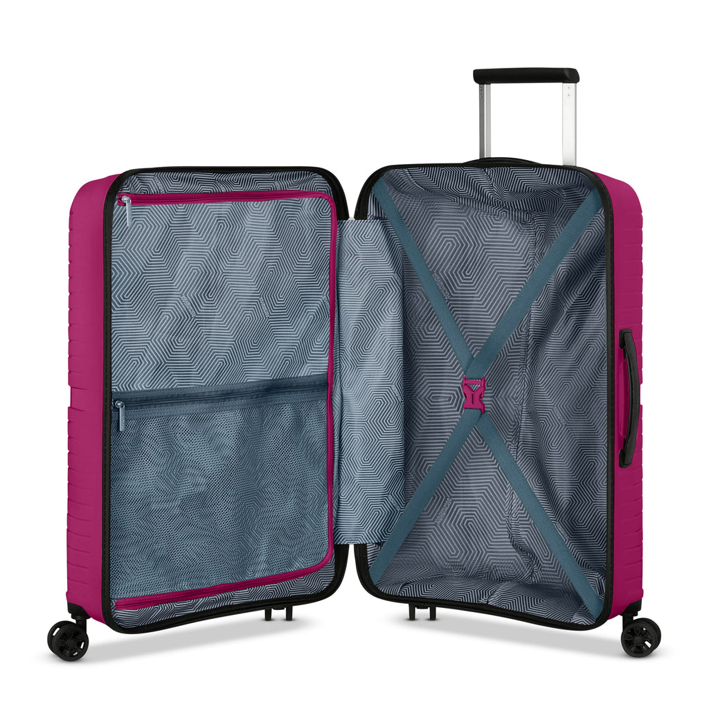 American Tourister Airconic Spinner Medium in the color Deep Orchid.