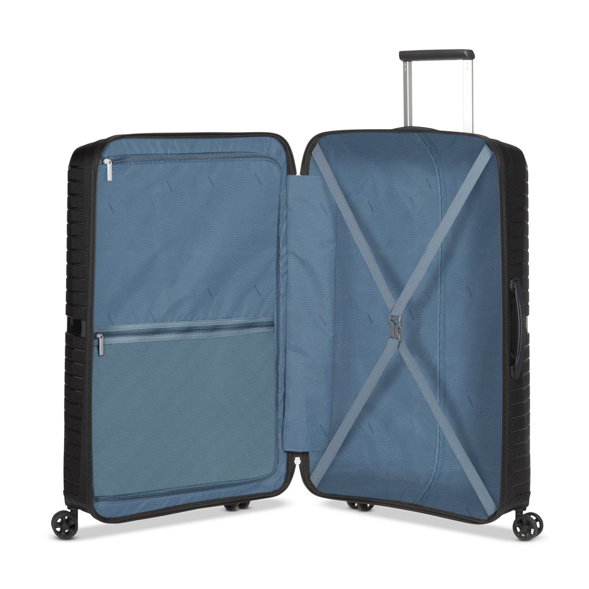 American Tourister Airconic Spinner Large in the color Onyx Black.