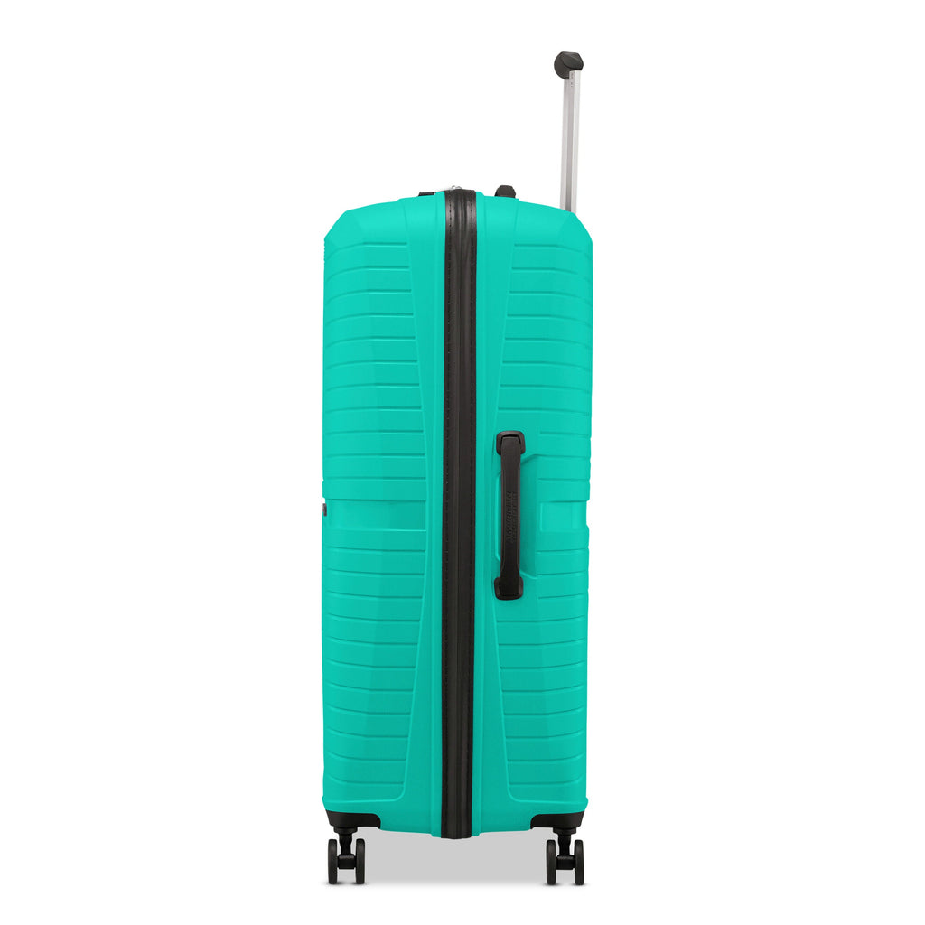 American Tourister Airconic Spinner Large in the color Aqua Green.
