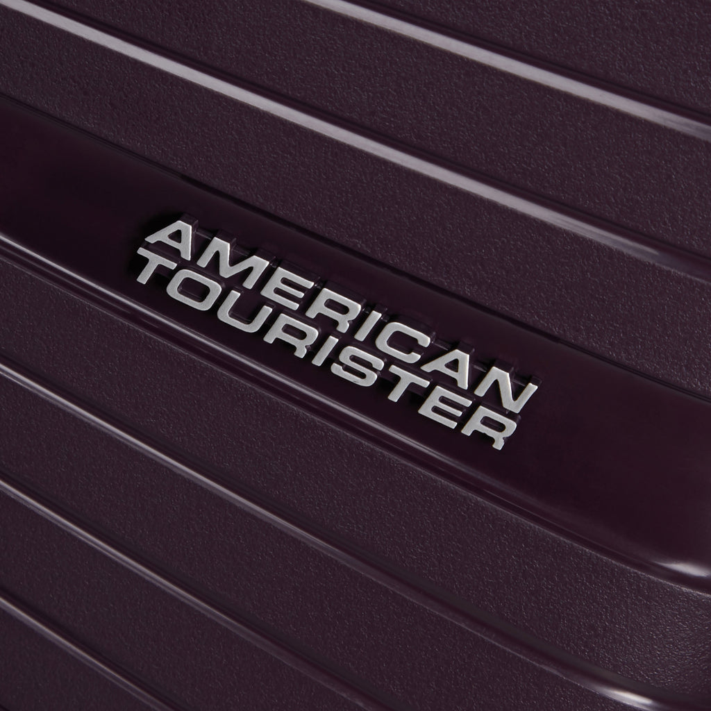 American Tourister Airconic 3 Piece Set in the color Dark Plum.