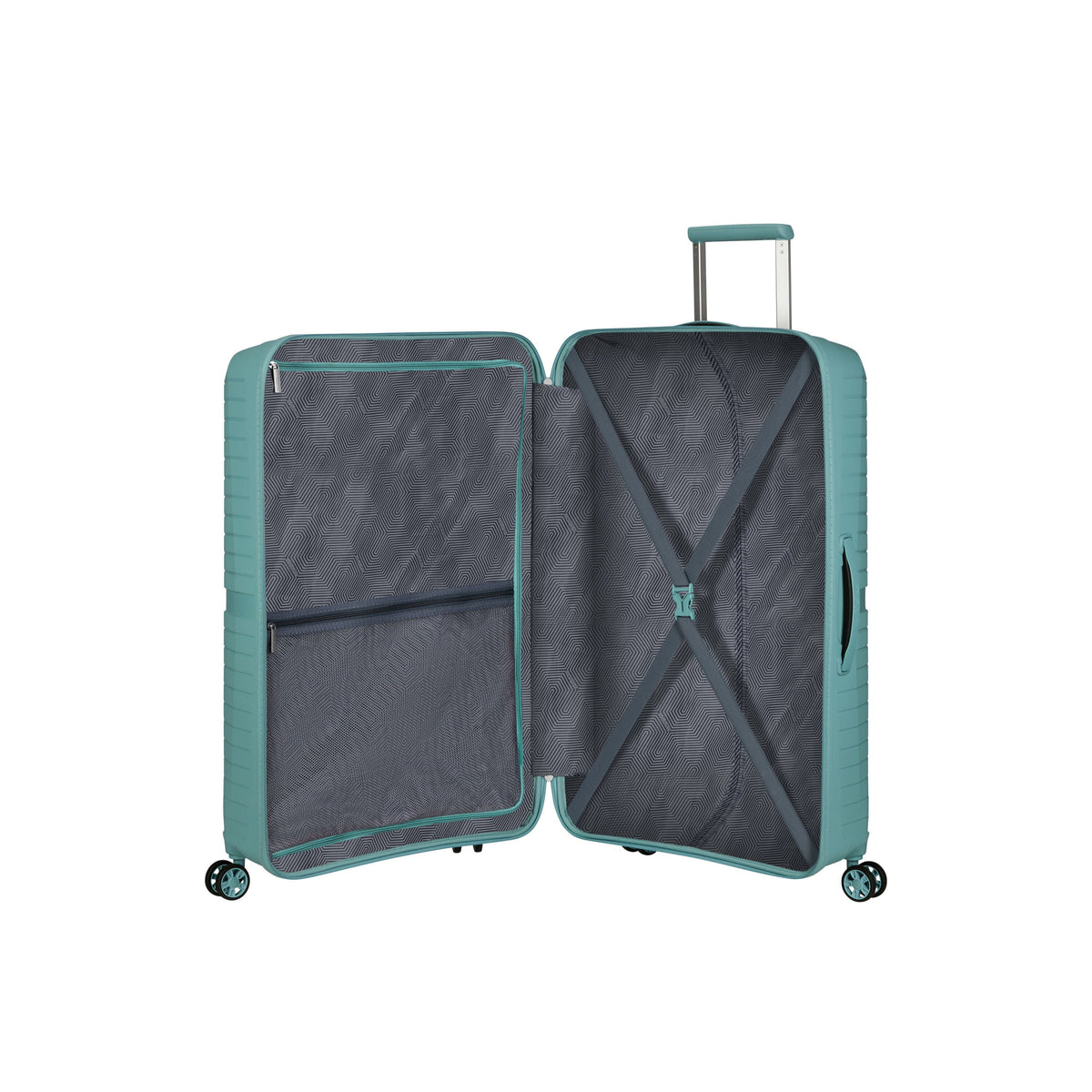 American Tourister Airconic Spinner Large in the color Dusty Turquoise.