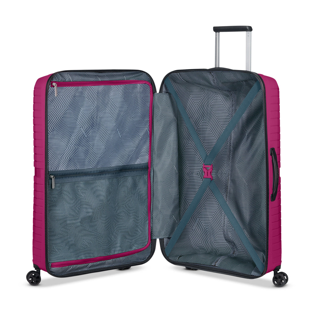 American Tourister Airconic Spinner Large in the color Deep Orchid.
