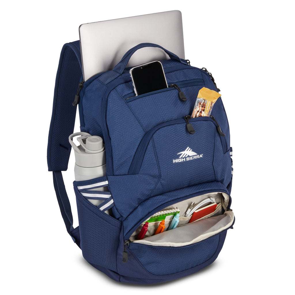 High Sierra BTS Swoop SG Backpack in the color True Navy.