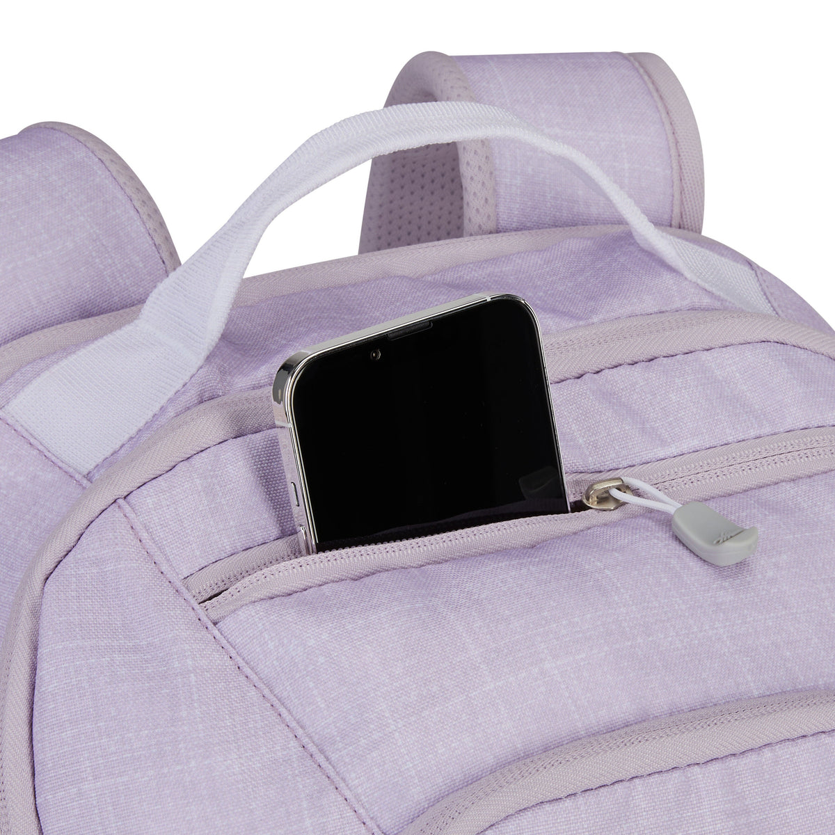 High Sierra BTS Swoop SG Backpack in the color Hushed Orchid Heather.