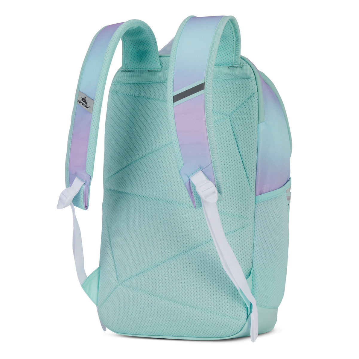 High Sierra BTS Swoop SG Backpack in the color Linear Ombre Purple/Blue.
