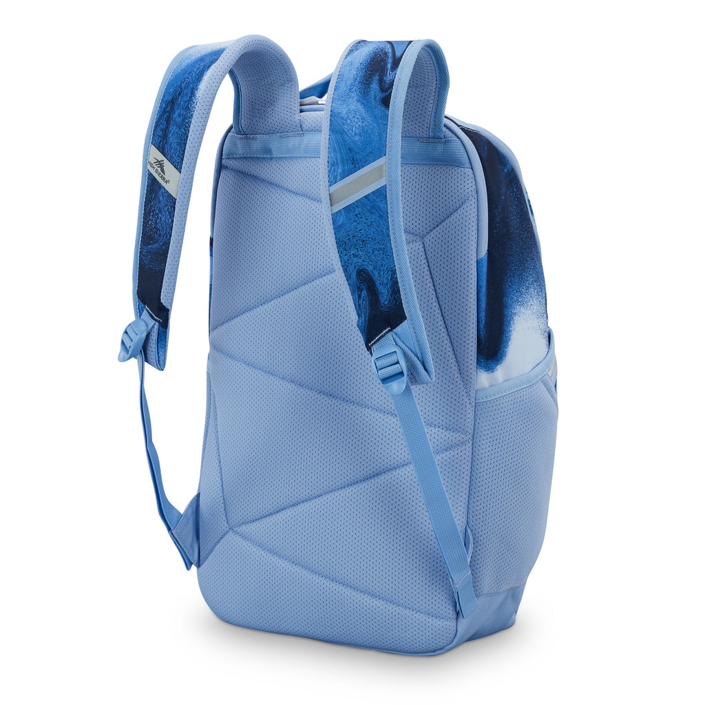 High Sierra BTS Swoop SG Backpack in the color Blue Marble Swirl.