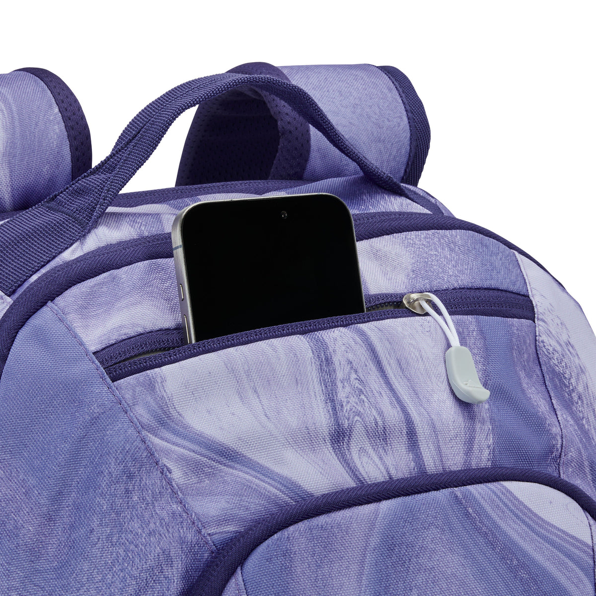 High Sierra BTS Swoop SG Backpack in the color Purple Marble Swirl.