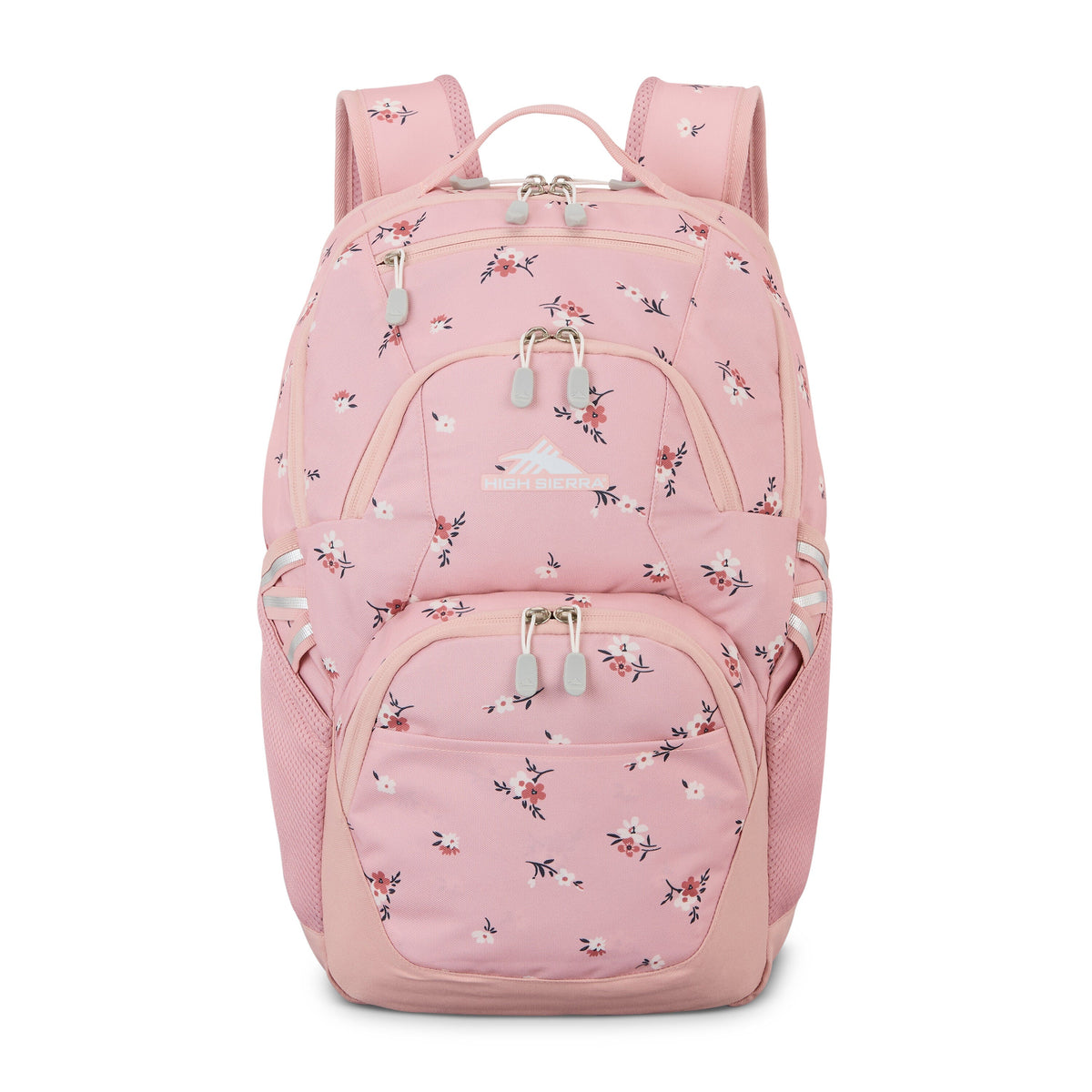 High Sierra BTS Swoop SG Backpack in the color Floral/Soft Pink.