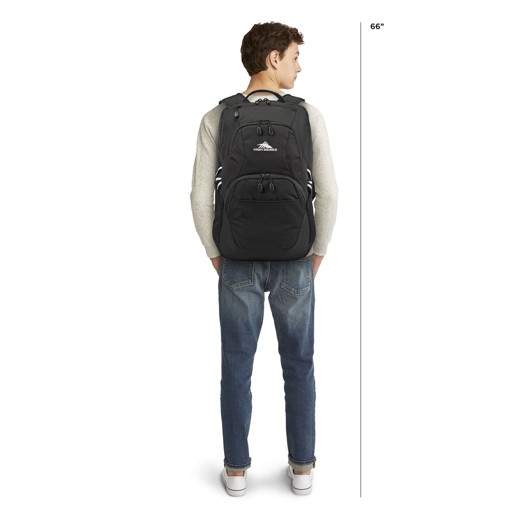 High Sierra BTS Swoop SG Backpack in the color Black.