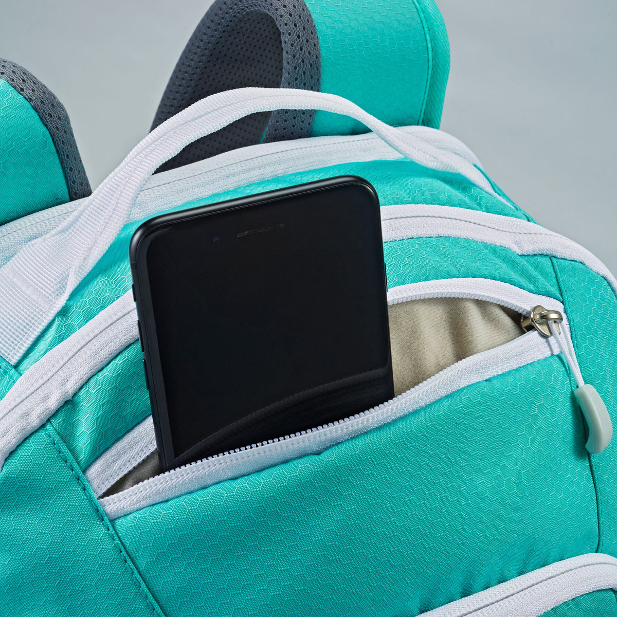 High Sierra BTS Swoop SG Backpack in the color Aquamarine/White.