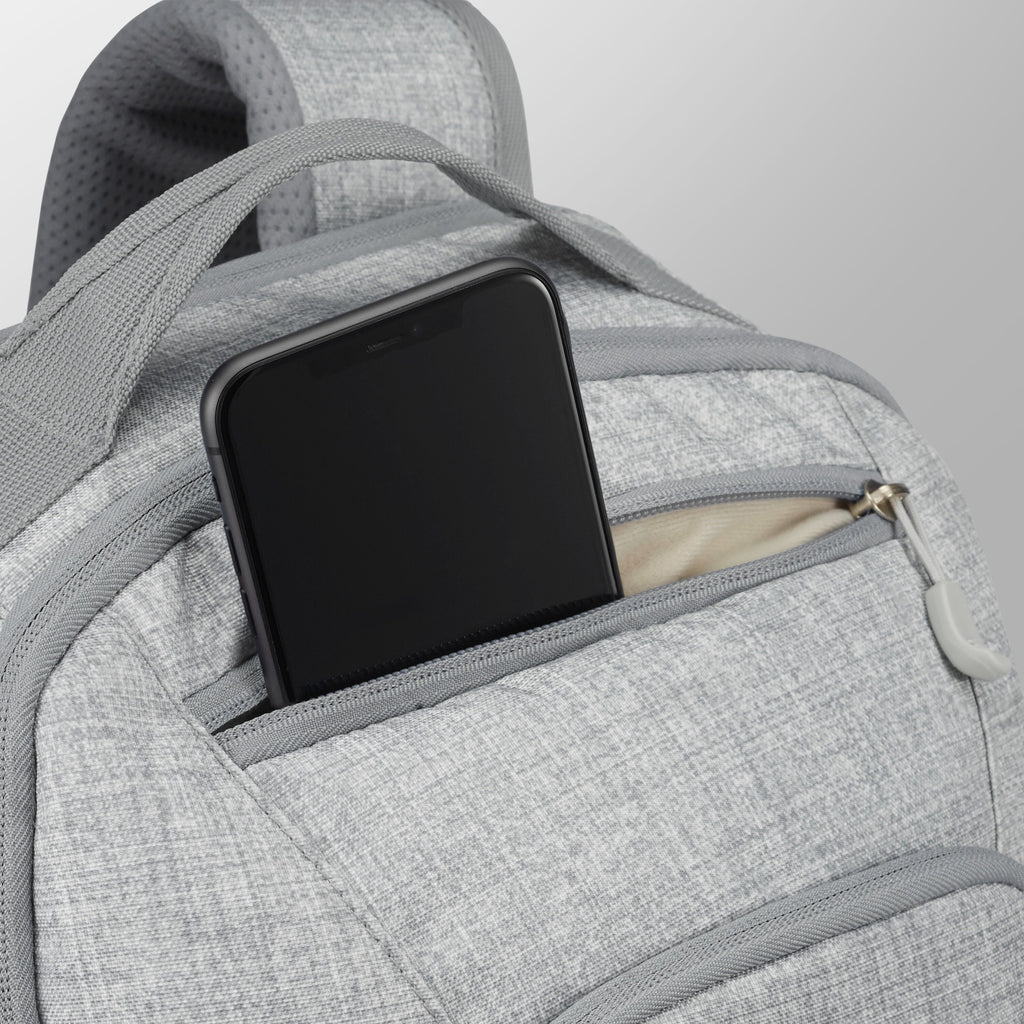 High Sierra BTS Swoop SG Backpack in the color Silver Heather.