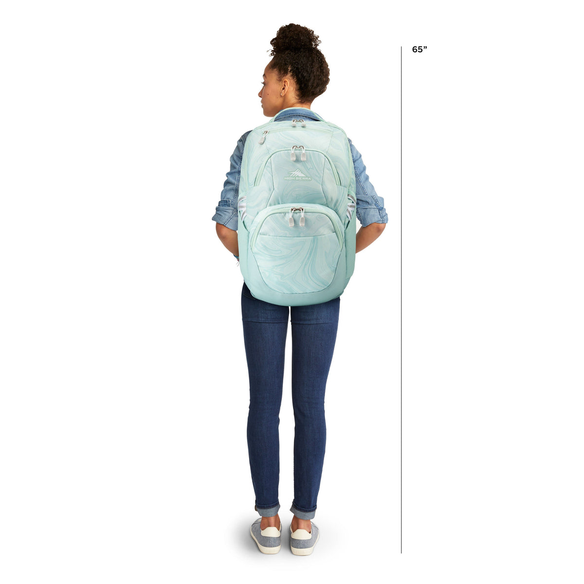 High Sierra BTS Swoop SG Backpack in the color Marble.