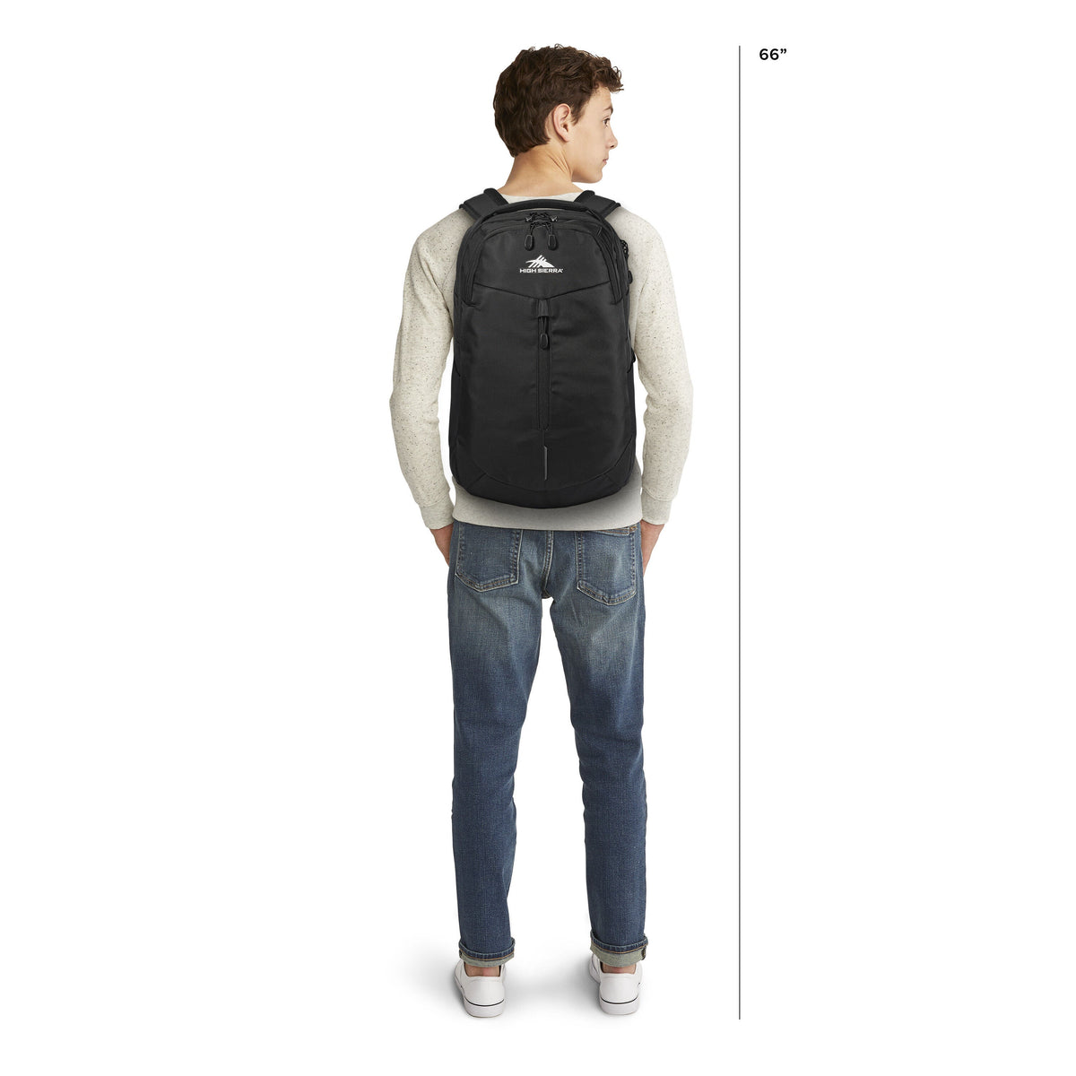 High Sierra BTS Swerve Pro Backpack in the color Black.