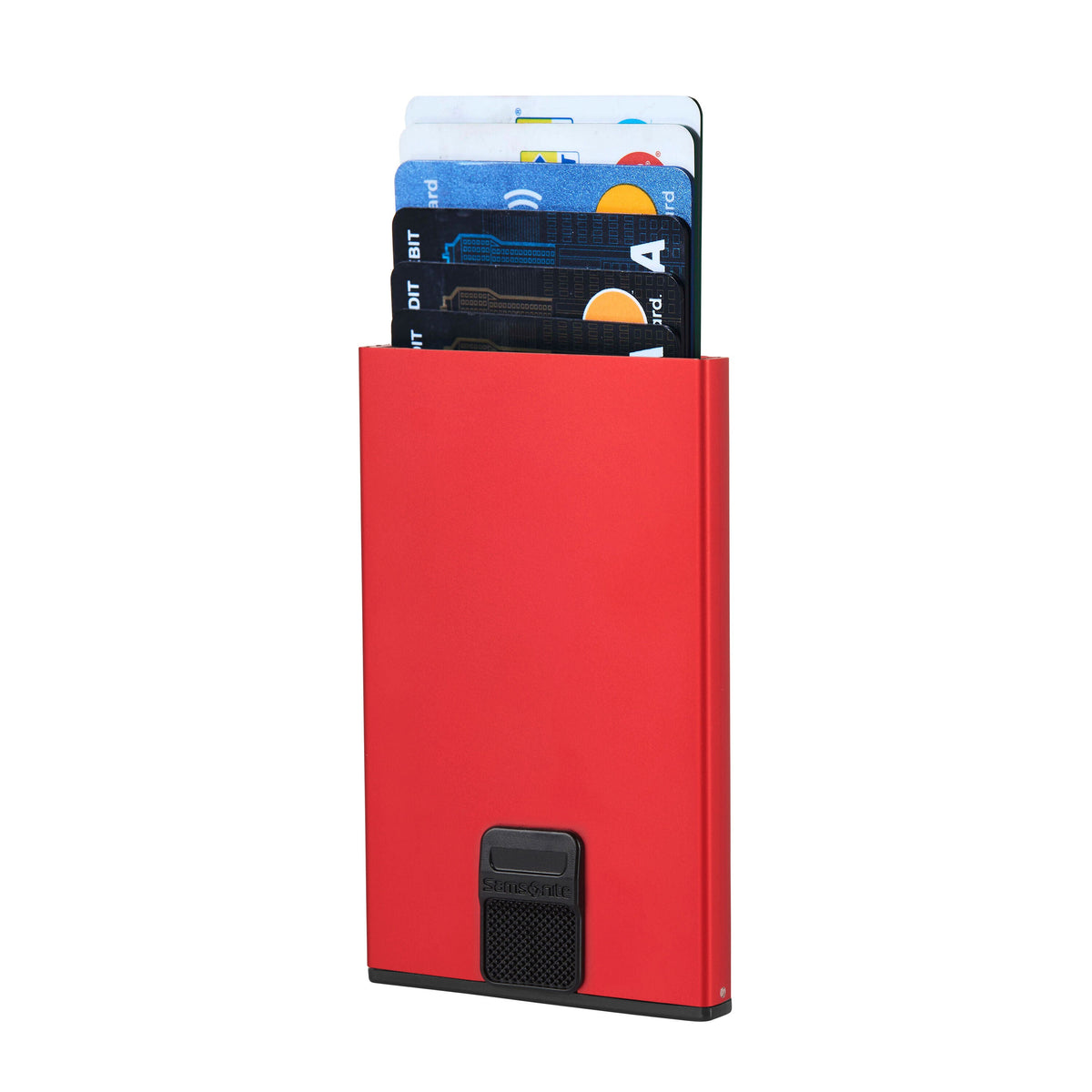 Samsonite Alu Fit Slide-Up Case in the color Red.