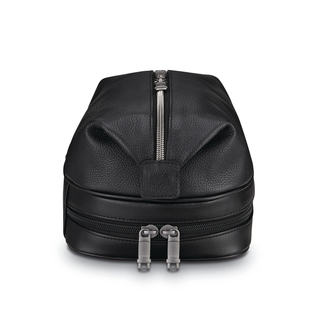 Samsonite Classic Leather Travel Kit in the color Black.