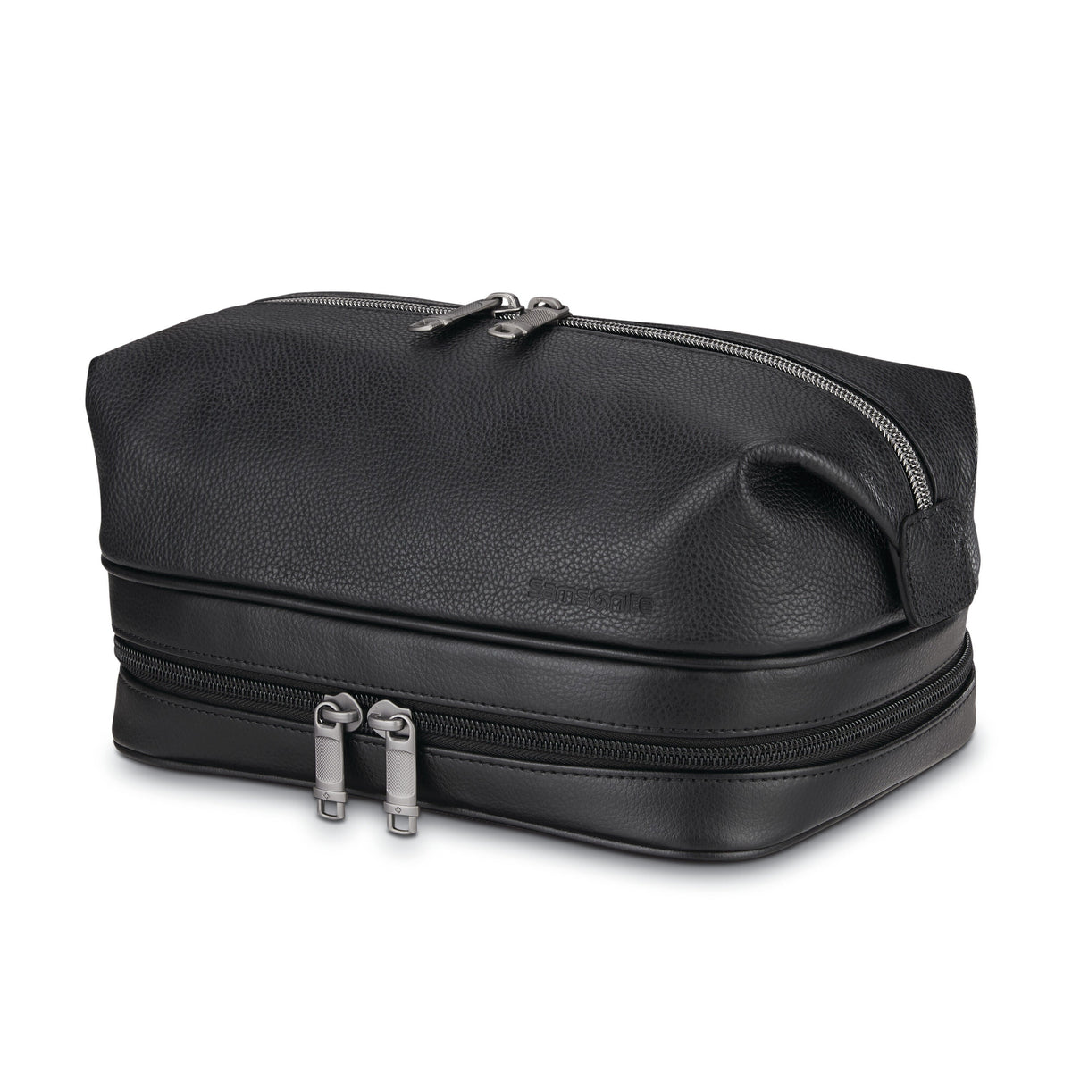 Samsonite Classic Leather Travel Kit in the color Black.