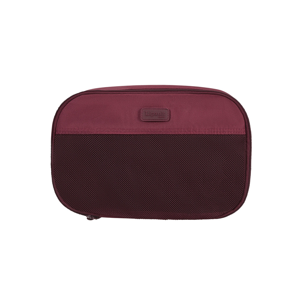 Lipault Travel Accessories 3 Piece Packing Cubes in the color Bordeaux.