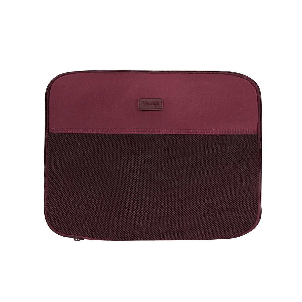 Lipault Travel Accessories 3 Piece Packing Cubes in the color Bordeaux.