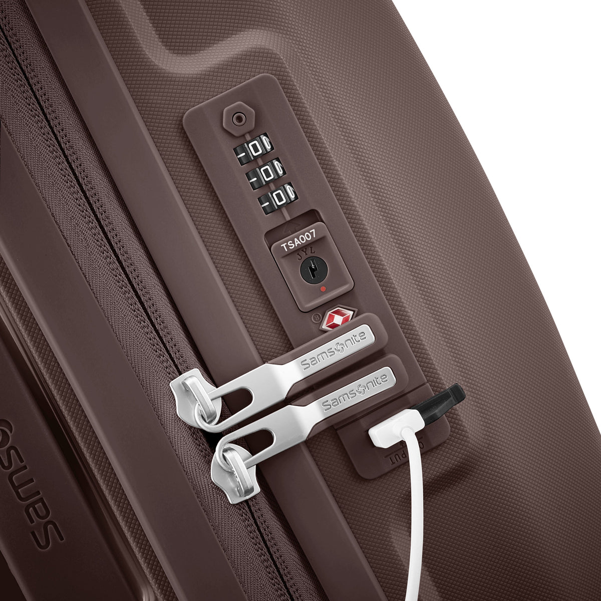 Samsonite Outline Pro Spinner Carry-On™ in the color Chocolate Mauve.