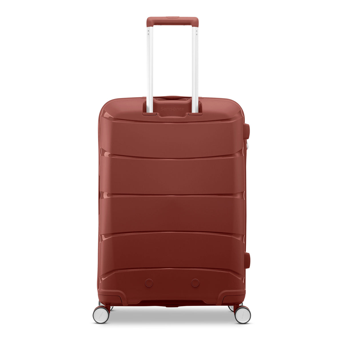 Samsonite Outline Pro Spinner Medium in the color Mars Red.