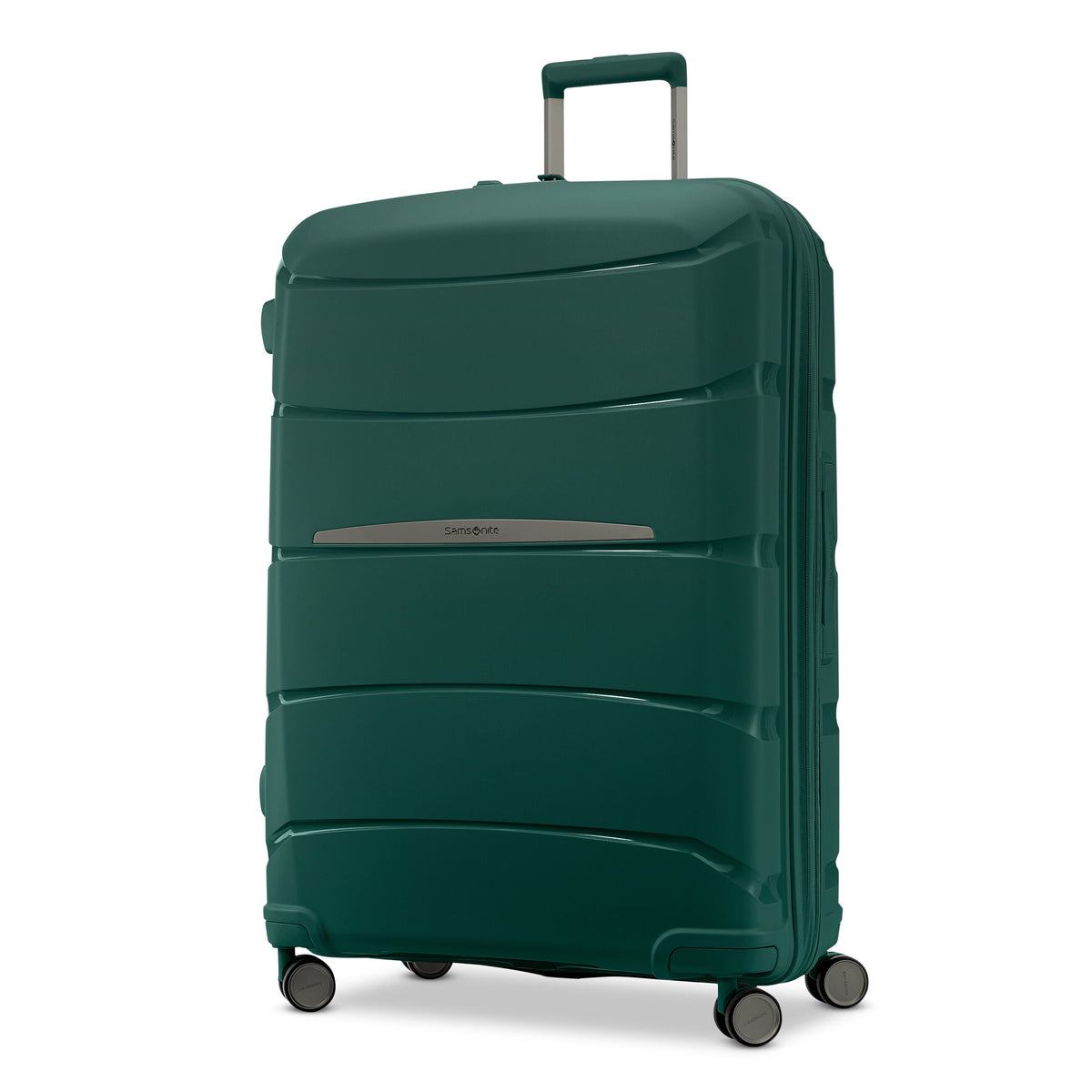 Samsonite Outline Pro Spinner Large in the color Emerald Green.