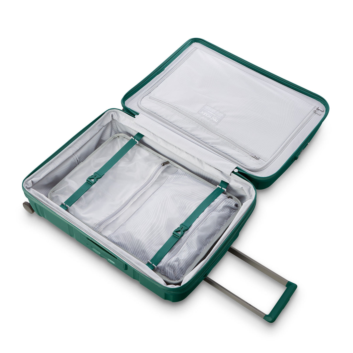 Samsonite Outline Pro Spinner Large in the color Emerald Green.
