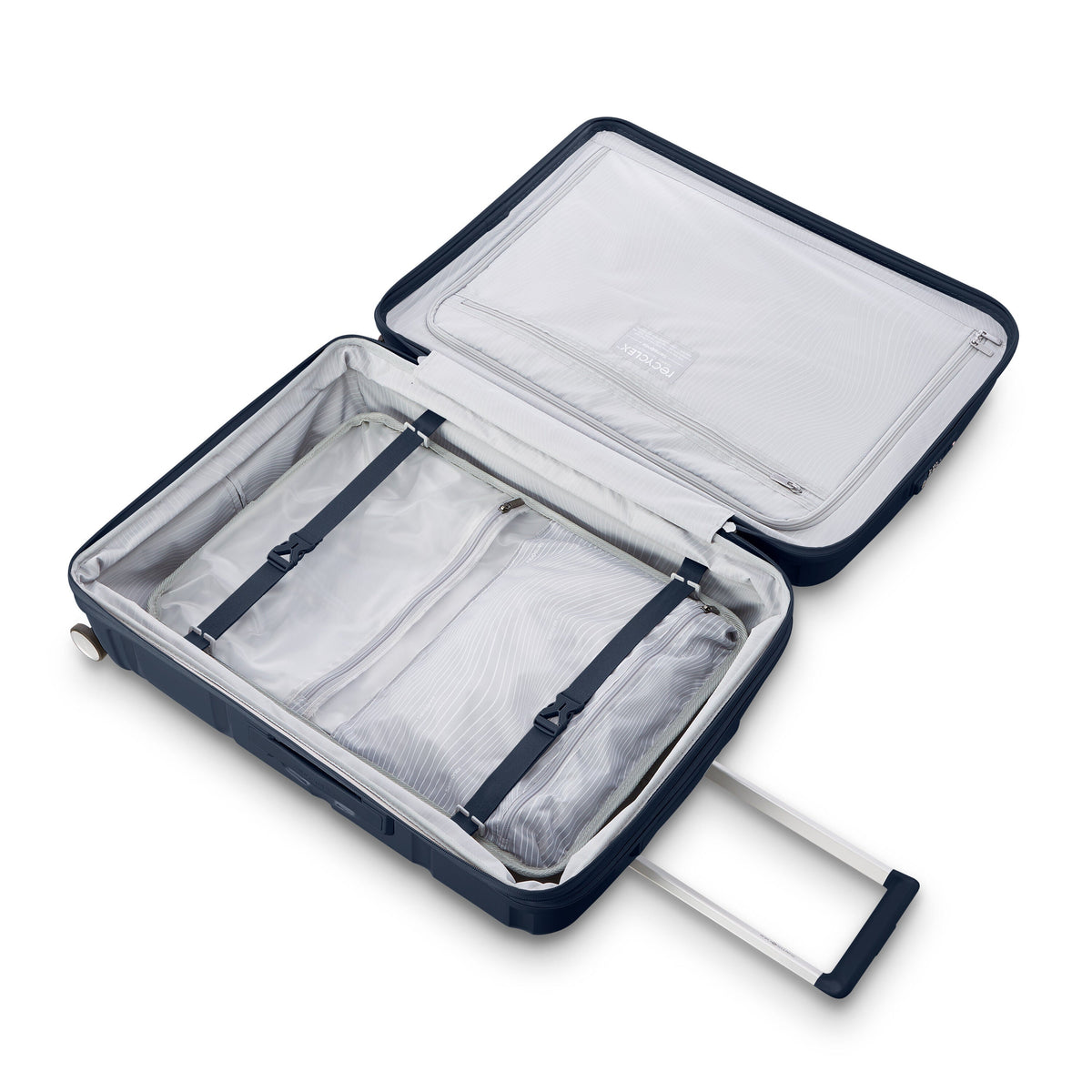 Samsonite Outline Pro Spinner Large in the color Midnight Blue.