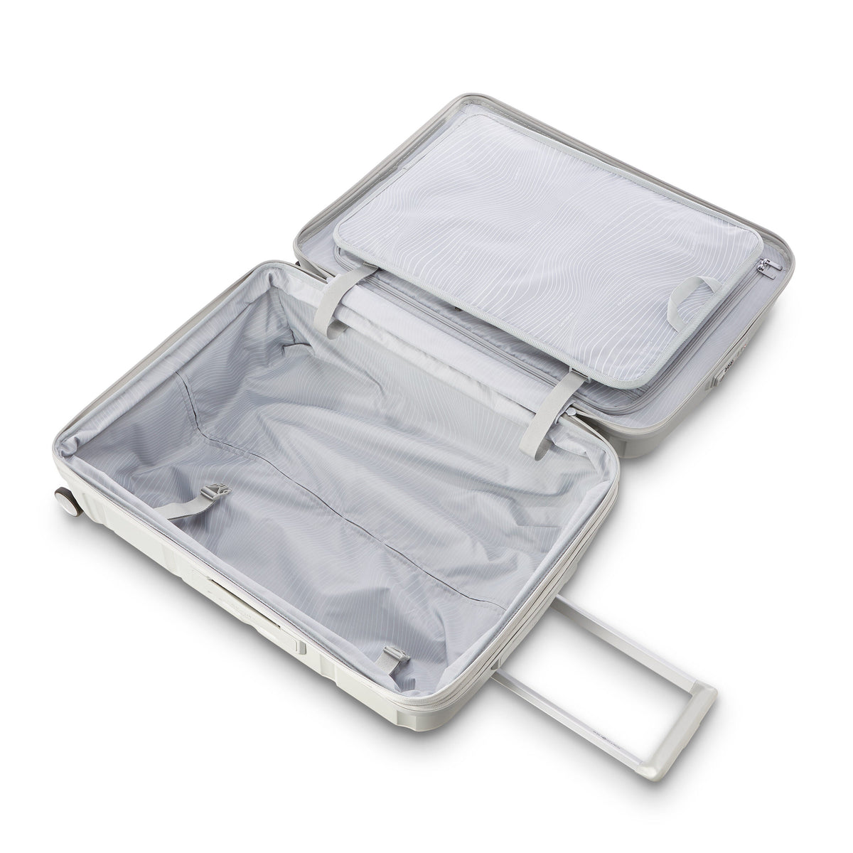 Samsonite Outline Pro Spinner Large in the color Stone Grey.
